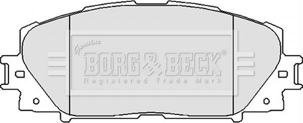 Borg & Beck BBP2123 - Əyləc altlığı dəsti, əyləc diski furqanavto.az
