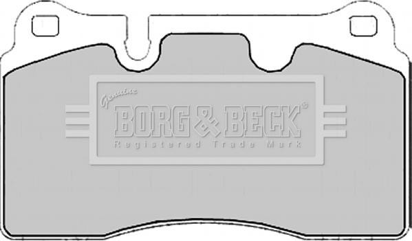 Borg & Beck BBP2175 - Əyləc altlığı dəsti, əyləc diski furqanavto.az