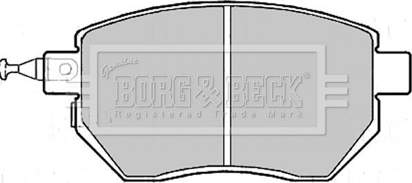 Borg & Beck BBP2172 - Əyləc altlığı dəsti, əyləc diski furqanavto.az