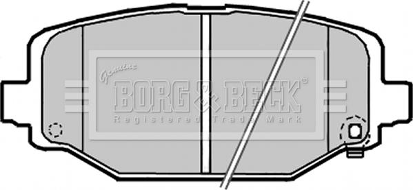 Borg & Beck BBP2341 - Əyləc altlığı dəsti, əyləc diski furqanavto.az