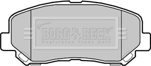 Borg & Beck BBP2355 - Əyləc altlığı dəsti, əyləc diski furqanavto.az