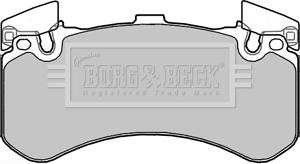 Borg & Beck BBP2356 - Əyləc altlığı dəsti, əyləc diski furqanavto.az