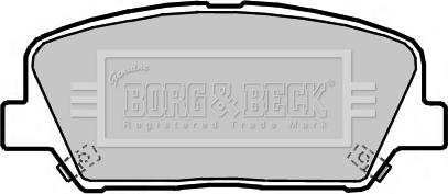 Borg & Beck BBP2364 - Əyləc altlığı dəsti, əyləc diski furqanavto.az