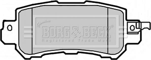 Borg & Beck BBP2365 - Əyləc altlığı dəsti, əyləc diski furqanavto.az
