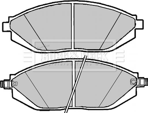 Borg & Beck BBP2301 - Əyləc altlığı dəsti, əyləc diski furqanavto.az