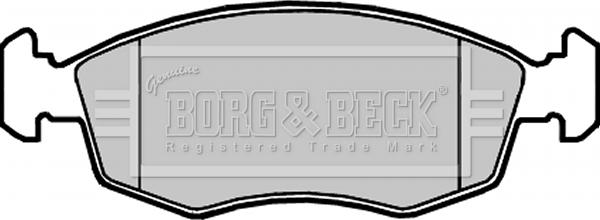 Borg & Beck BBP2310 - Əyləc altlığı dəsti, əyləc diski furqanavto.az
