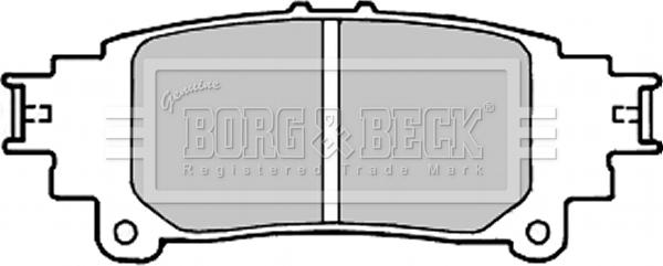 Borg & Beck BBP2336 - Əyləc altlığı dəsti, əyləc diski furqanavto.az