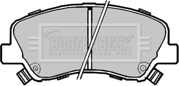 Borg & Beck BBP2330 - Əyləc altlığı dəsti, əyləc diski furqanavto.az