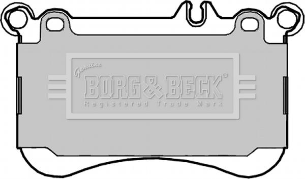 Borg & Beck BBP2331 - Əyləc altlığı dəsti, əyləc diski furqanavto.az