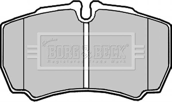 Borg & Beck BBP2337 - Əyləc altlığı dəsti, əyləc diski furqanavto.az