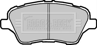 Borg & Beck BBP2379 - Əyləc altlığı dəsti, əyləc diski furqanavto.az