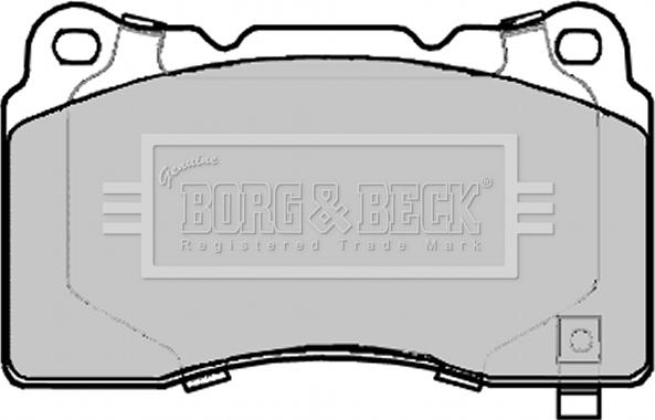 Borg & Beck BBP2290 - Əyləc altlığı dəsti, əyləc diski furqanavto.az