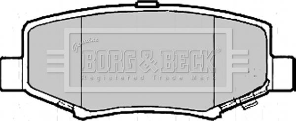 Borg & Beck BBP2208 - Əyləc altlığı dəsti, əyləc diski furqanavto.az