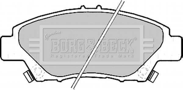 Borg & Beck BBP2207 - Əyləc altlığı dəsti, əyləc diski furqanavto.az