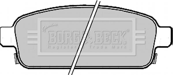 Borg & Beck BBP2214 - Əyləc altlığı dəsti, əyləc diski furqanavto.az