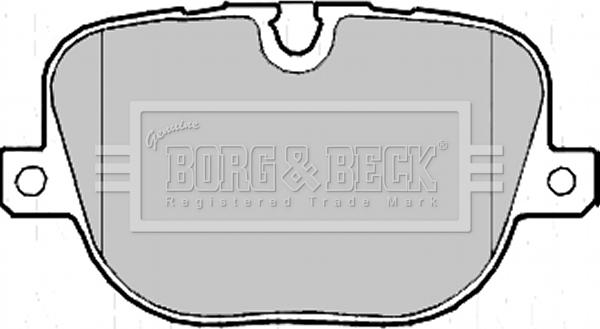 Borg & Beck BBP2215 - Əyləc altlığı dəsti, əyləc diski www.furqanavto.az