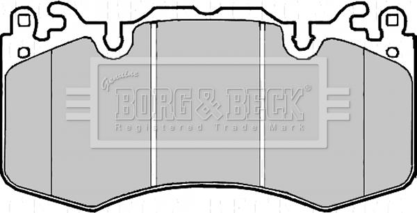 Borg & Beck BBP2216 - Əyləc altlığı dəsti, əyləc diski furqanavto.az