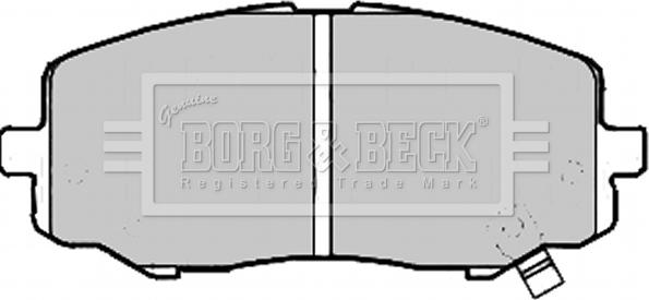 Borg & Beck BBP2213 - Əyləc altlığı dəsti, əyləc diski furqanavto.az