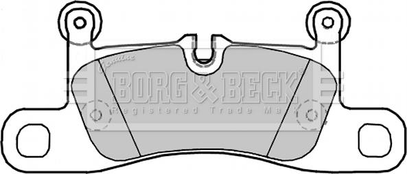Borg & Beck BBP2280 - Əyləc altlığı dəsti, əyləc diski furqanavto.az
