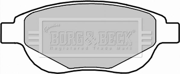Borg & Beck BBP2287 - Əyləc altlığı dəsti, əyləc diski furqanavto.az