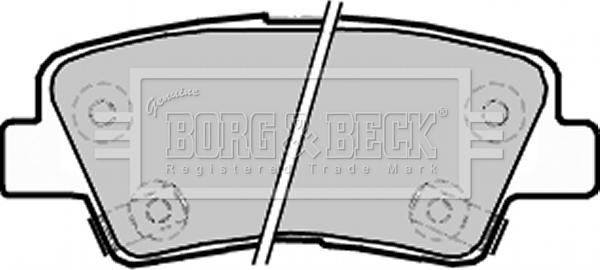 Borg & Beck BBP2220 - Əyləc altlığı dəsti, əyləc diski furqanavto.az