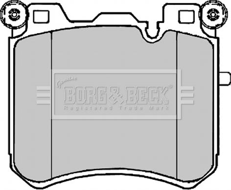 Borg & Beck BBP2223 - Əyləc altlığı dəsti, əyləc diski furqanavto.az