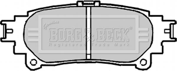 Borg & Beck BBP2222 - Əyləc altlığı dəsti, əyləc diski furqanavto.az