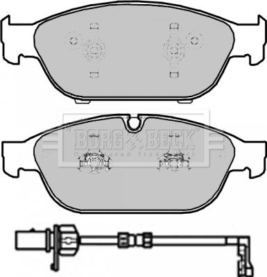 Akebono AN-4704WKE - Əyləc altlığı dəsti, əyləc diski furqanavto.az