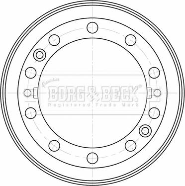 Borg & Beck BBR32575 - Əyləc barabanı furqanavto.az