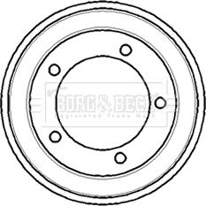 Borg & Beck BBR7083 - Əyləc barabanı furqanavto.az