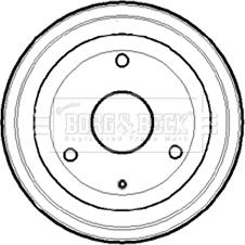 Borg & Beck BBR7073 - Əyləc barabanı furqanavto.az