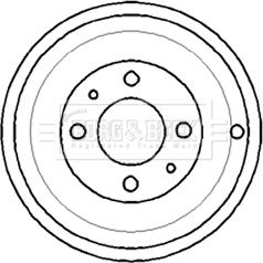 Borg & Beck BBR7109 - Əyləc barabanı furqanavto.az