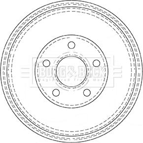 Borg & Beck BBR7137 - Əyləc barabanı furqanavto.az