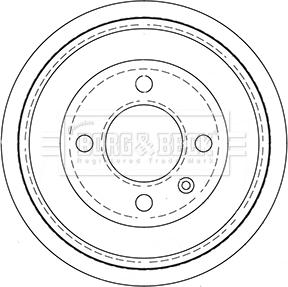 Borg & Beck BBR7256 - Əyləc barabanı furqanavto.az