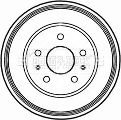 Borg & Beck BBR7212 - Əyləc barabanı furqanavto.az