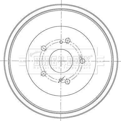 Borg & Beck BBR7273 - Əyləc barabanı furqanavto.az