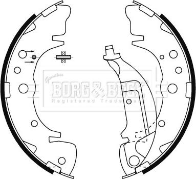 Borg & Beck BBS6483 - Əyləc başlığı dəsti, dayanacaq əyləci furqanavto.az