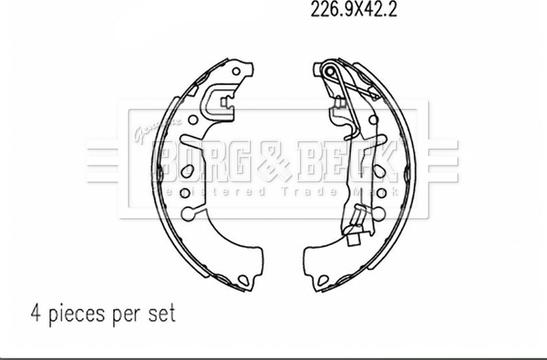 Borg & Beck BBS6523 - Əyləc Başlığı Dəsti furqanavto.az