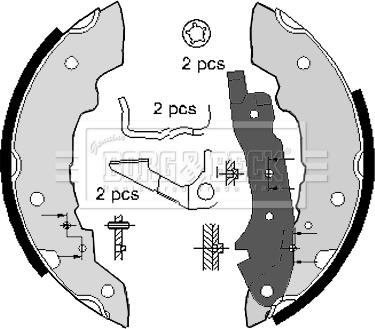 Borg & Beck BBS6067 - Əyləc Başlığı Dəsti furqanavto.az