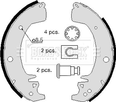 Borg & Beck BBS6078 - Əyləc Başlığı Dəsti furqanavto.az