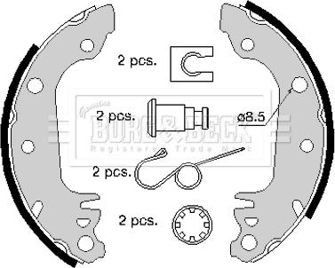 Borg & Beck BBS6156 - Əyləc Başlığı Dəsti furqanavto.az