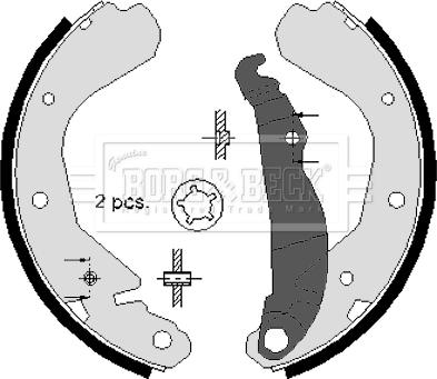 Borg & Beck BBS6101 - Əyləc Başlığı Dəsti furqanavto.az