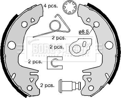 Borg & Beck BBS6127 - Əyləc Başlığı Dəsti furqanavto.az