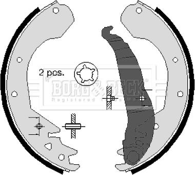 Borg & Beck BBS6215 - Əyləc Başlığı Dəsti furqanavto.az