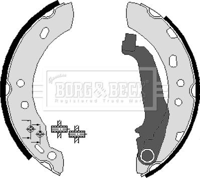 Borg & Beck BBS6210 - Əyləc Başlığı Dəsti furqanavto.az