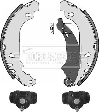 Borg & Beck BBS1023K - Əyləc Başlığı Dəsti furqanavto.az