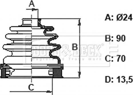 Borg & Beck BCB6401 - Körük, sürücü val furqanavto.az