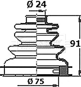 Borg & Beck BCB6413 - Körük, sürücü val furqanavto.az