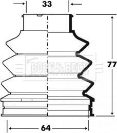 Borg & Beck BCB6095 - Körük, sürücü val furqanavto.az