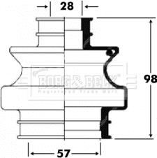 Borg & Beck BCB6093 - Körük, sürücü val furqanavto.az